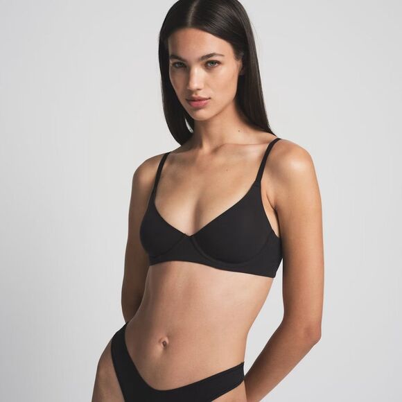 SKIMS Other - Skims Fits Everybody Unlined Demi Bra Onyx Size 32D